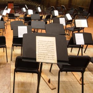 Discussion avec Joseph Bastian et des membres de l’Orchestre Philharmonique d’État de Mayence