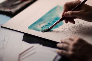 Atelier souvenir (vidéo et peinture)