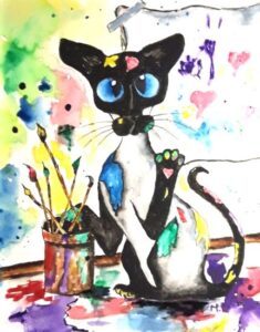 Vernissage de l&rsquo;expo du mois avec Michèle Lacroix