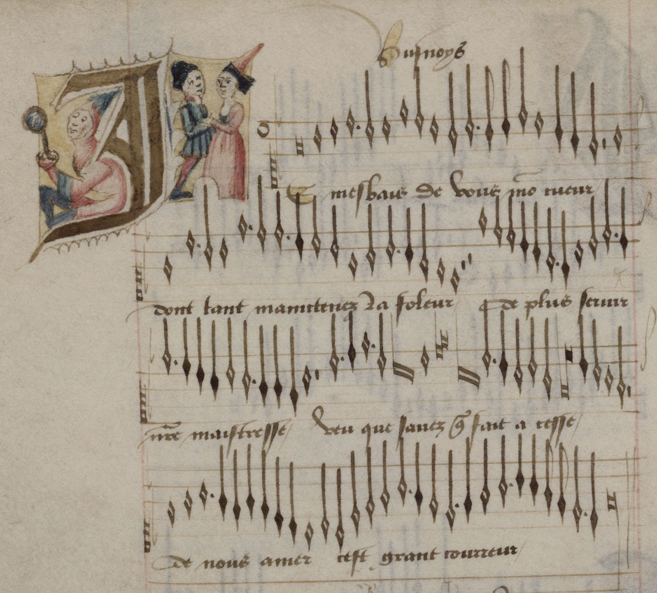 Voir, lire écouter le Chansonnier de Dijon : l&rsquo;atelier de recherche