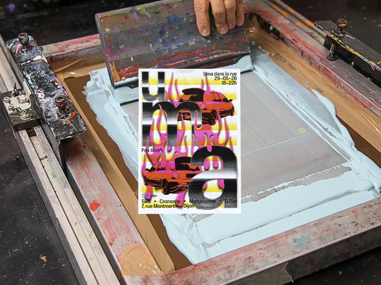 Sérigraphie textile en live – Uma dans la rue