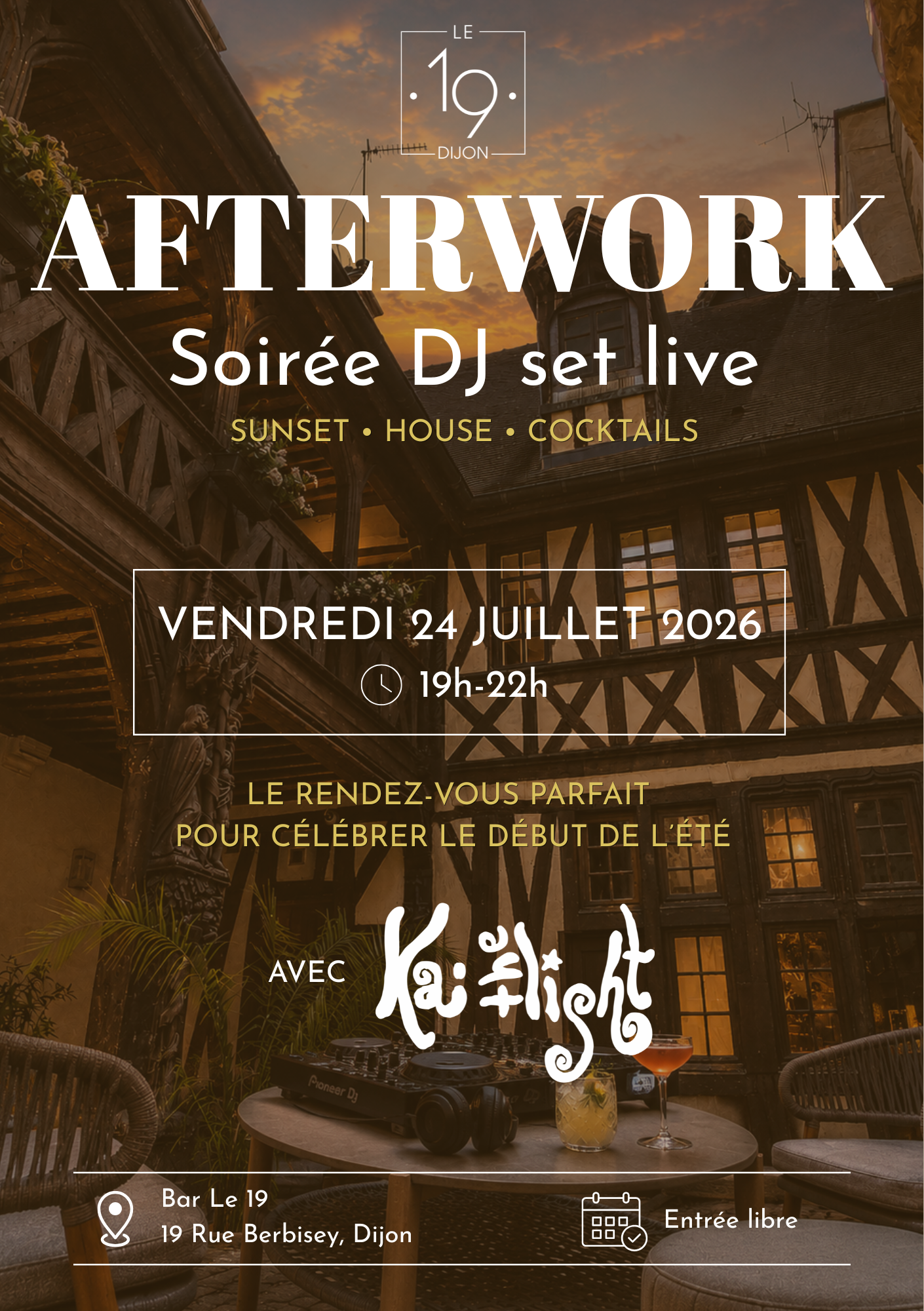 DJ set lounge au Bar Le 19