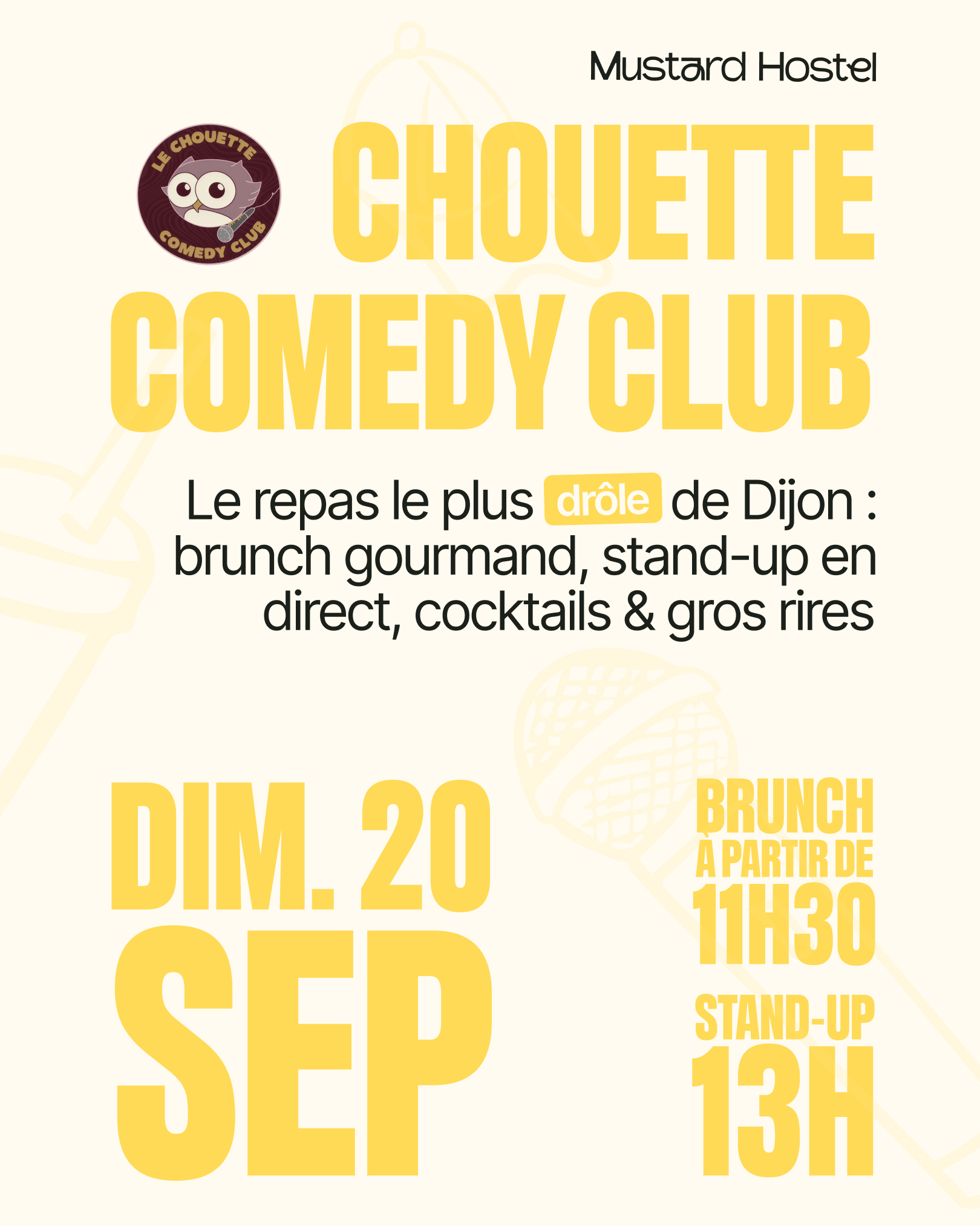 LE CHOUETTE COMEDY BRUNCH
