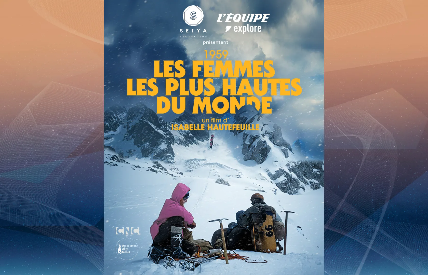 Affiche de Les femmes les plus hautes du monde : alpinistes dans la neige