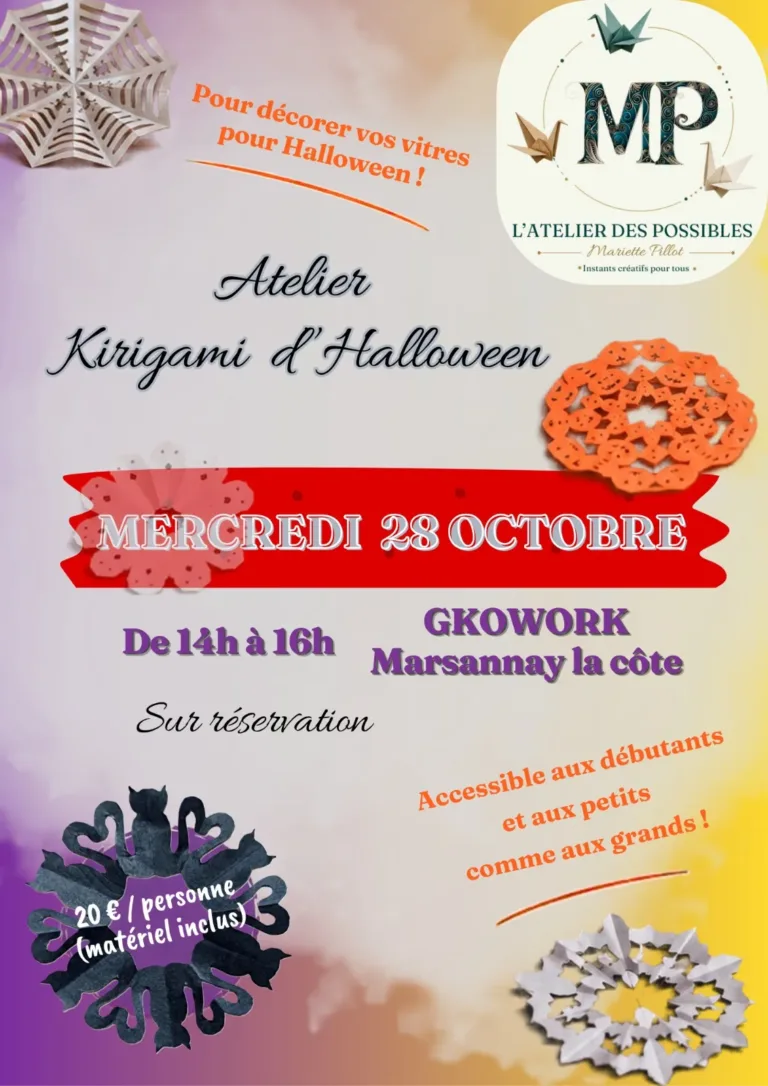 Atelier Kirigami d&rsquo;Halloween