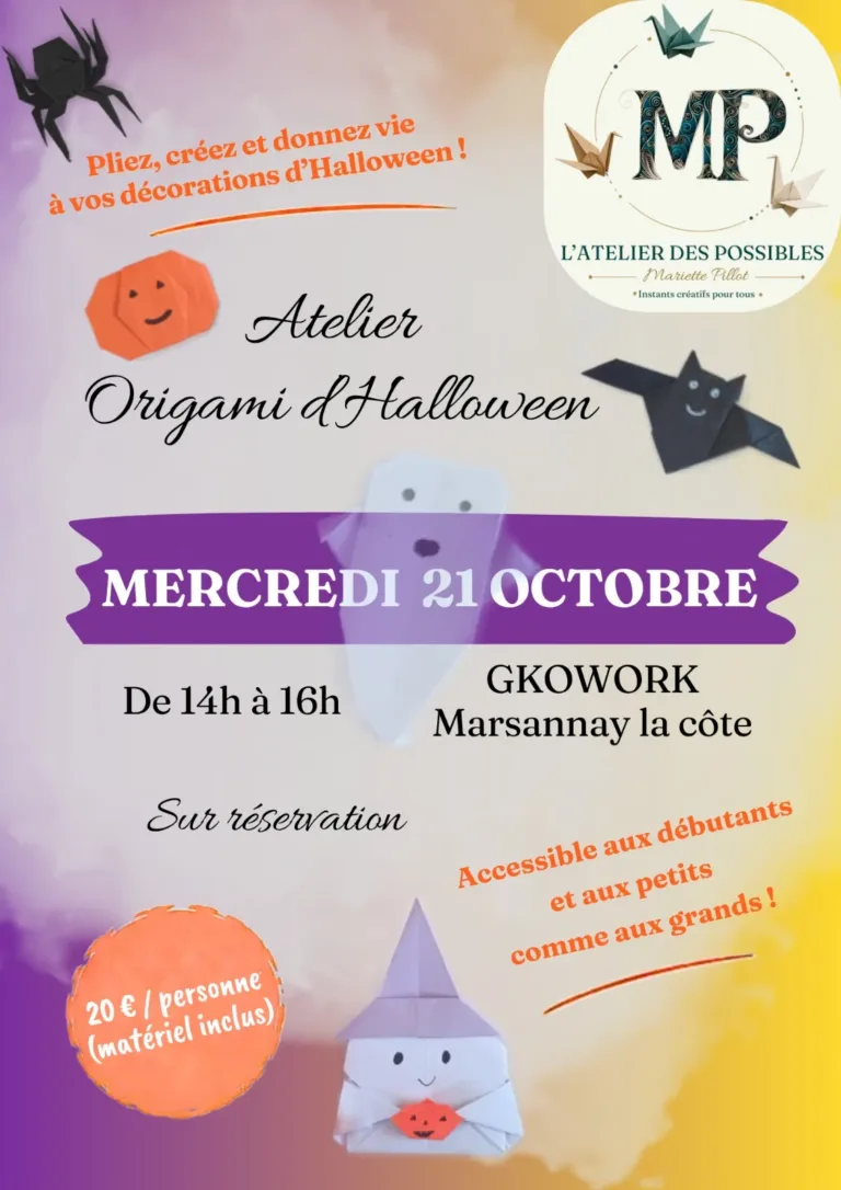 Atelier Origami d&rsquo;Halloween