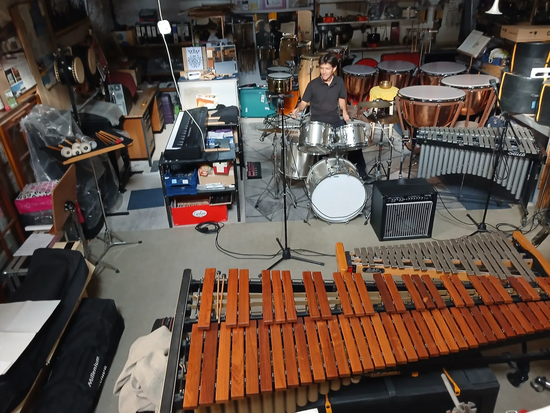 stage de batterie/percussions