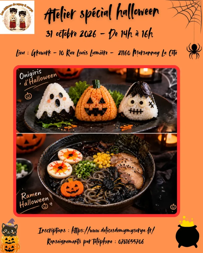 Atelier culinaire onigiris & ramen spécial halloween