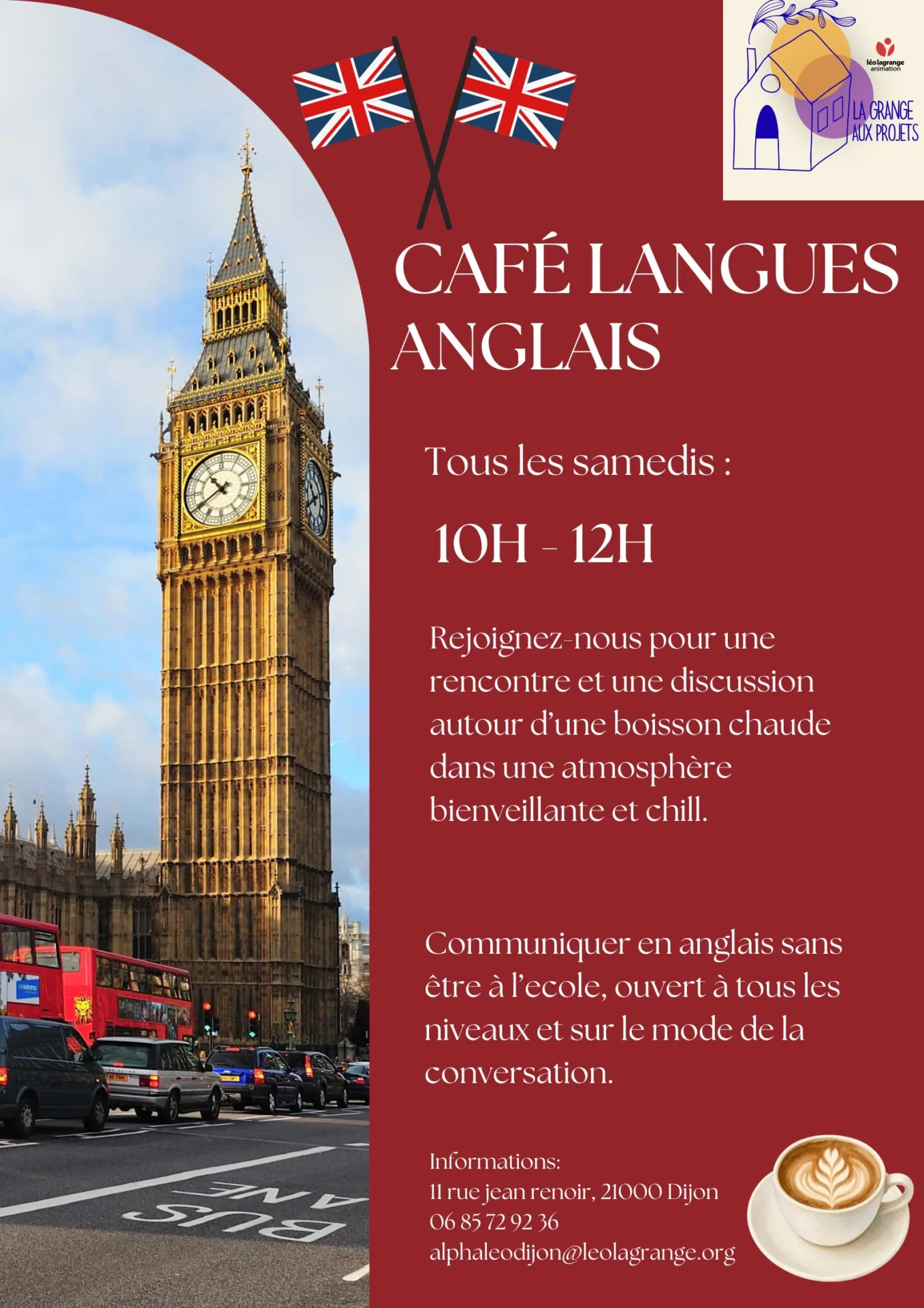 Café langue anglais