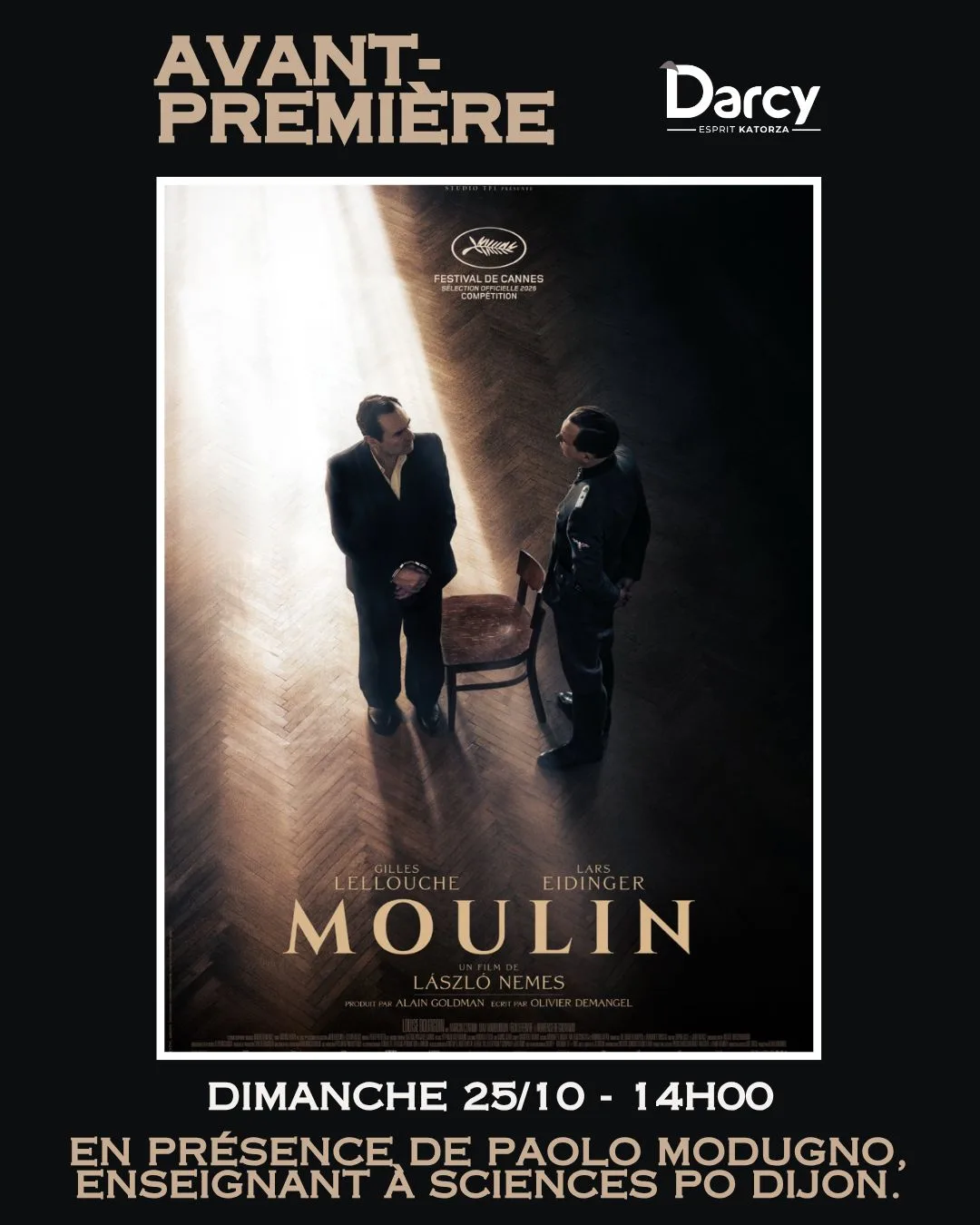 AVANT-PREMIERE « MOULIN » de Làszló Nemes – 25/10 – Échange après la séance