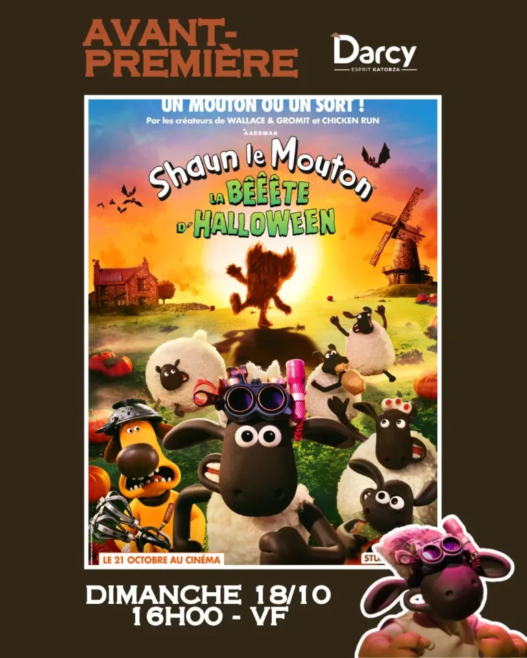 AVANT-PREMIERE « SHAUN LE MOUTON : LA BEEETE D&rsquo;HALLOWEEN » – 18/10